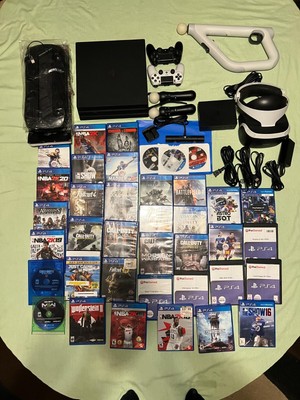 PlayStation 4 Pro 1TB SSD Console + VR w/Headset + 31 Games 