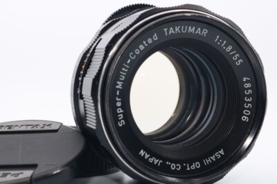PENTAX SMC TAKUMAR 55mm f/1.8 MF Prime  Standard  Lens M42 Screw Mount  JAPAN  