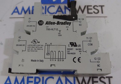 1 NEW 700-HLT12 Allen Bradley Din Rail Terminal Block without relay 220-240v