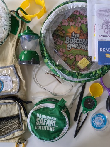 Backyard Safari Outfitter Kids Science Cargo Vest Live Butterfly Garden Lot 15+ - Picture 3 of 10