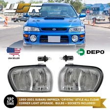DEPO JDM Style Clear Corner Lights For 95 96 97 98 99-01 Subaru Impreza GC8 GF8