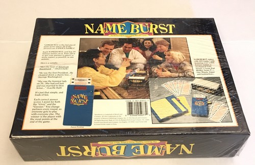 Name Burst The Memory Jogging Name Calling Who's Who Game Brand New 1992 - Picture 2 of 6