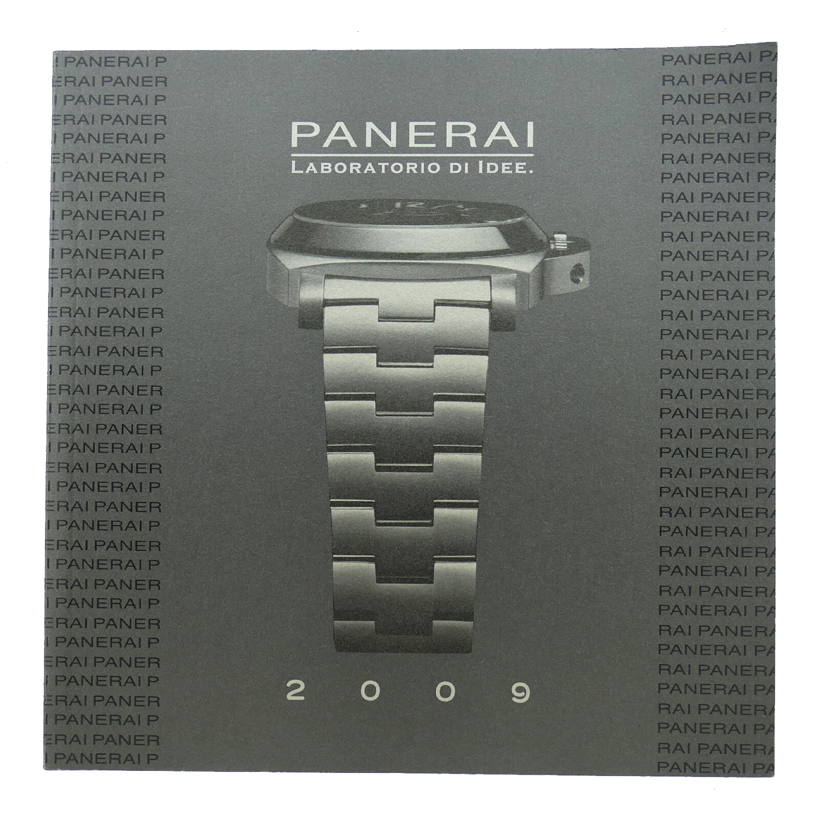 GENUINE PANERAI LABORATORIO DI IDEE. 2009 WATCH COLLECTION CATALOG BOOK ...