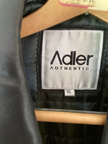 Adler Collection Authentic Men's XL Black Lamb Skin Leather Coat w/Lining - Picture 2 of 20
