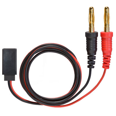 Ladekabel Goldkontakt JR Empfängerakku auf Bananenstecker 4 mm partCore 120002