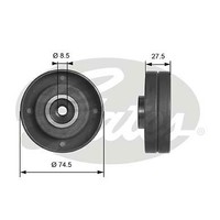 Gates T41174 Deflection/Guide Pulley, Timing Belt For Audi Volvo VW