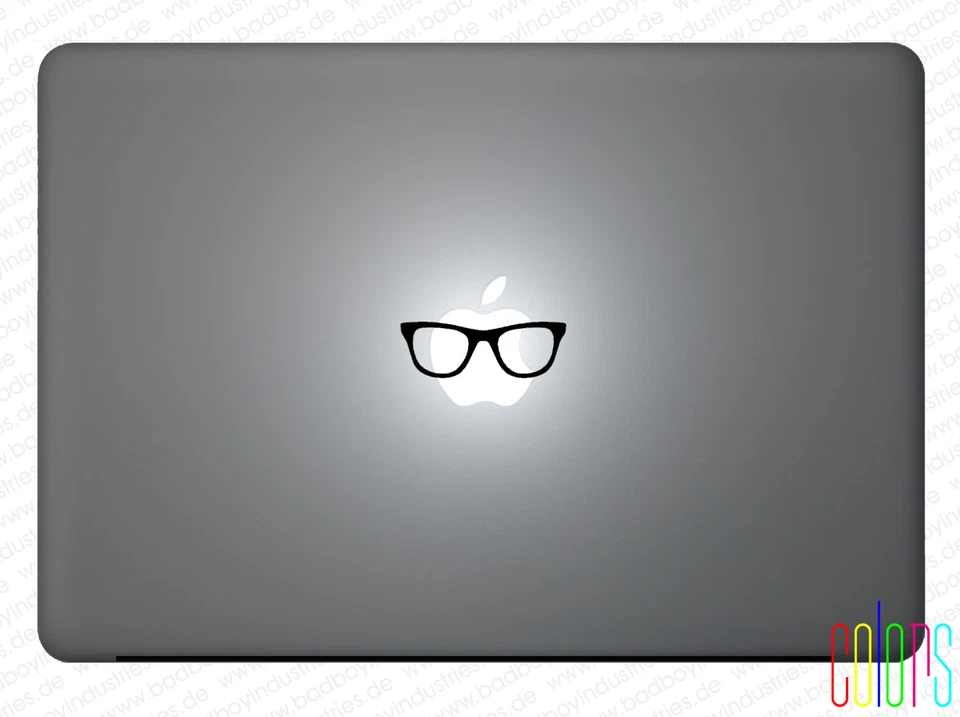 Brille Lesen Hippster Apple Macbook Air 13" 15" Pro Sticker Aufkleber Skin - Bild 1 von 1