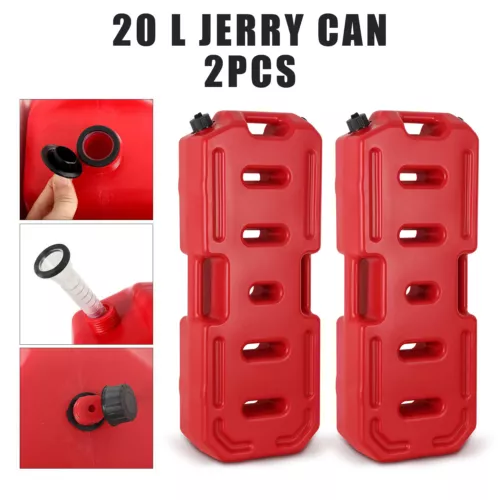 Contenedor de gasolina y combustible tanque de 5 galones de 20 L para ATV RZR Jeep Motor SUV - Imagen 6 de 18