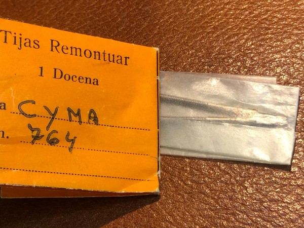 CYMA 764  Winding stem, Tija, tige de remontoir , Swiss MADE