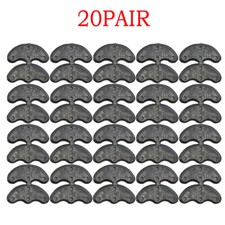 40Pcs/20 Pairs Rubber Heel Savers Toe Plate Tap Shoe Repair Pad DIY