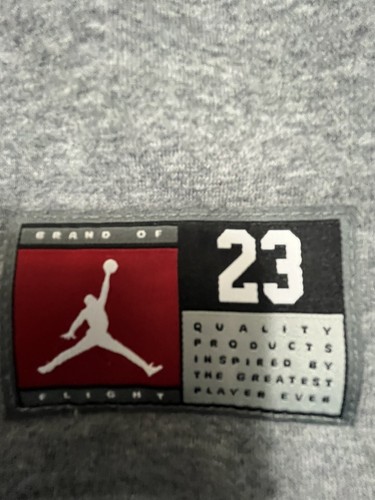 Toddler Jordan Flight Hoodie Size 4t Gray With Leather In Lettering And Number - Picture 2 of 2