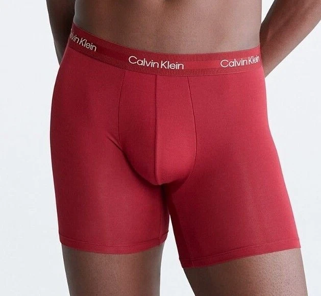 Calvin Klein Men's Ultra-Soft Modern Modal Boxer Brief Red Small NEW NB2987