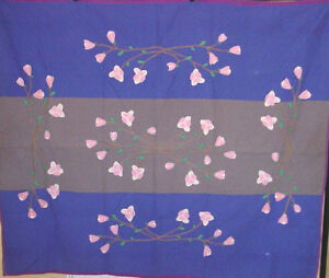 AMISH-BARS-APPLIQUE-QUILT-REVERSIBLE-RARE-LANCASTER-PA-BIG-VALLEY