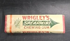 Rare Wrigleys 1930's chewing GUM PACK PACKAGE with wrapper