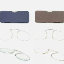 2 Pack Metal Nose Clip Reading Glasses 1.0 1.5 2.0 2.5 3.0 3.5 Readers Men Women