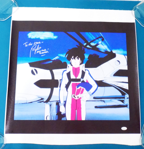 Robotech TONY OLIVER Signed "To the Stars +" Auto 24x25 Canvas Poster JSA π COA - Picture 3 of 7