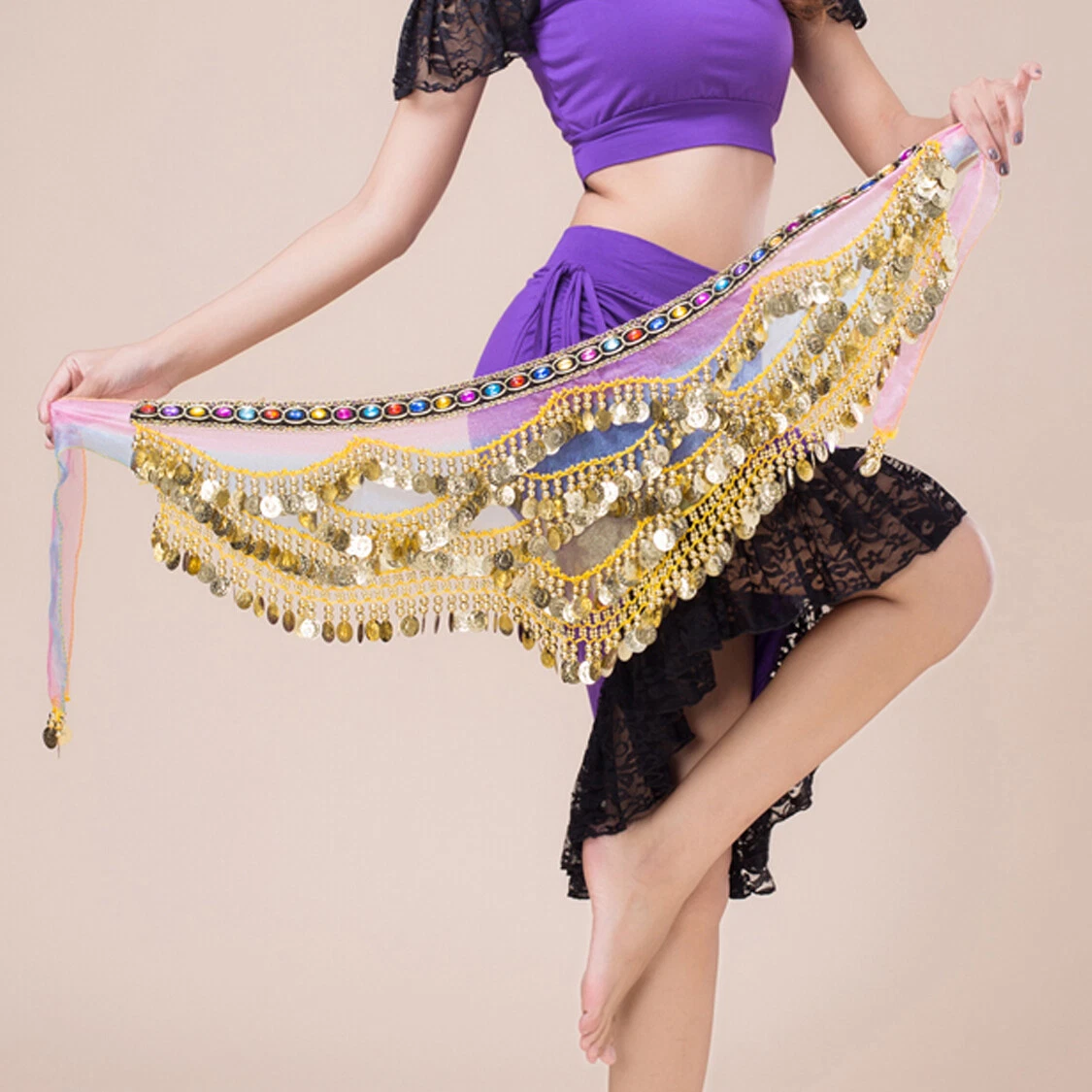 Belly dance hip chain deals