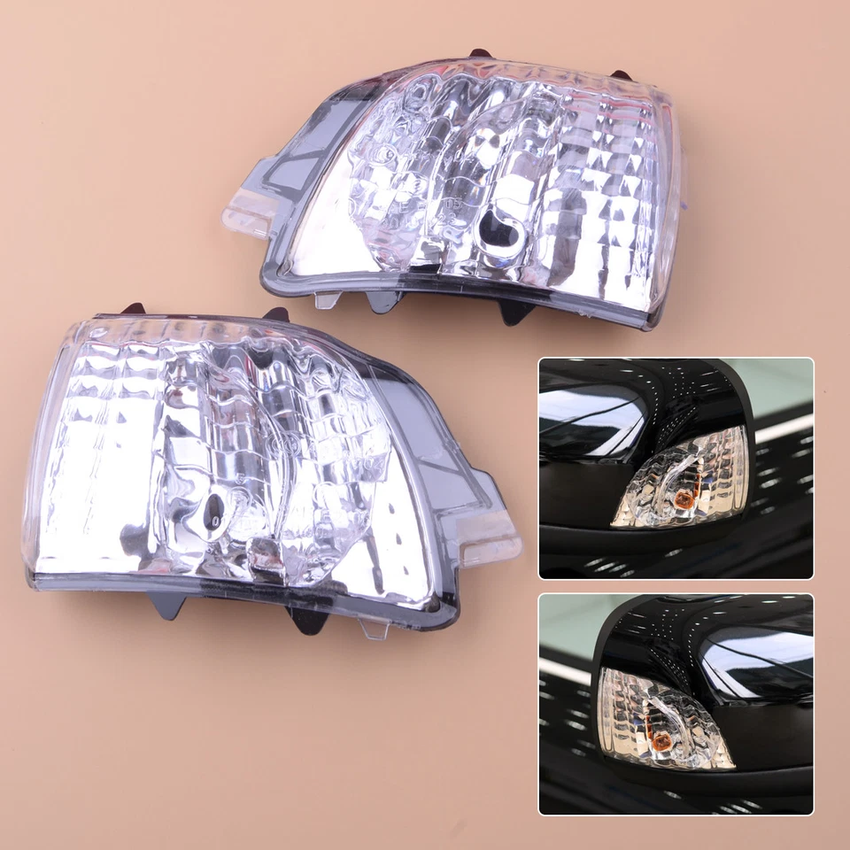 Right+Left Door Mirror Turn Signal Indicator Lens for Volvo XC90 XC70 2007-2014 - Image 2 of 4