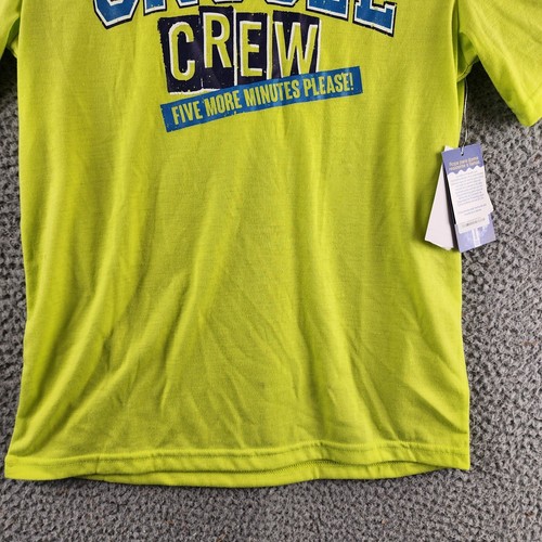 Max & Olivia Snooze Tee Boys L 12/14 Lime Crew Neck Short Sleeve Pullover - Picture 3 of 21