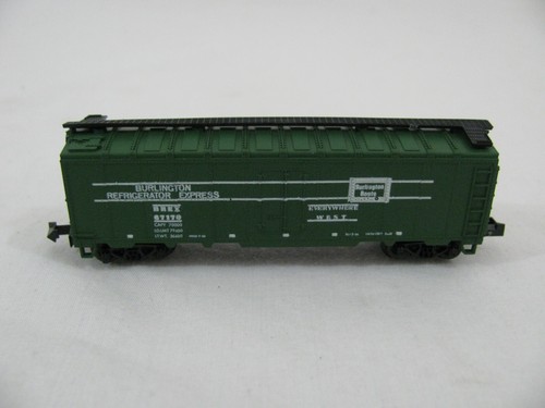 Vintage Aurora Trix Spur N BREX 97179 Burlington Route Reefer Box Car #4885 sehr guter Zustand | Zustand: Used