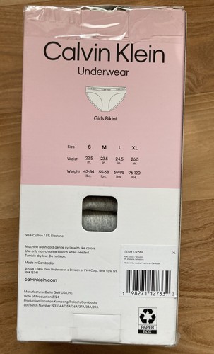 Calvin Klein Girls’ Bikini Underwear 7-pack Size: XL - Picture 2 of 3