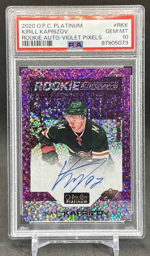 Kirill Kaprizov [Violet Pixels] #R-KK 2020 O Pee Chee Platinum Rookie Autographs card