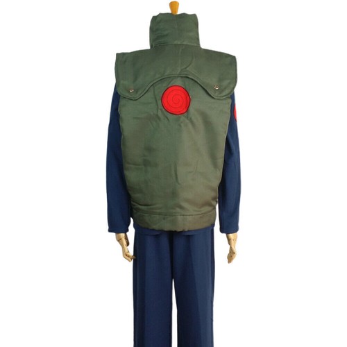 Herren Anime Naruto Hatake Kakashi Cosplay Kostüm Weste Outfit Karneval Party DE - Bild 3 von 24