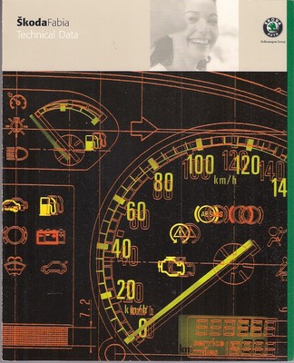 Skoda Fabia Technical Specifications 2000 UK Market Foldout Brochure 