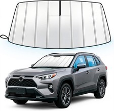 Windshield Sun Shade for Toyota RAV4 2019-2026, Custom Fit Folding Design Car Fr