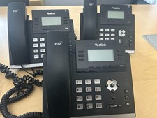Yealink Ultra-Elegant Gigabit IP Phone Lot of 3 T41P Black