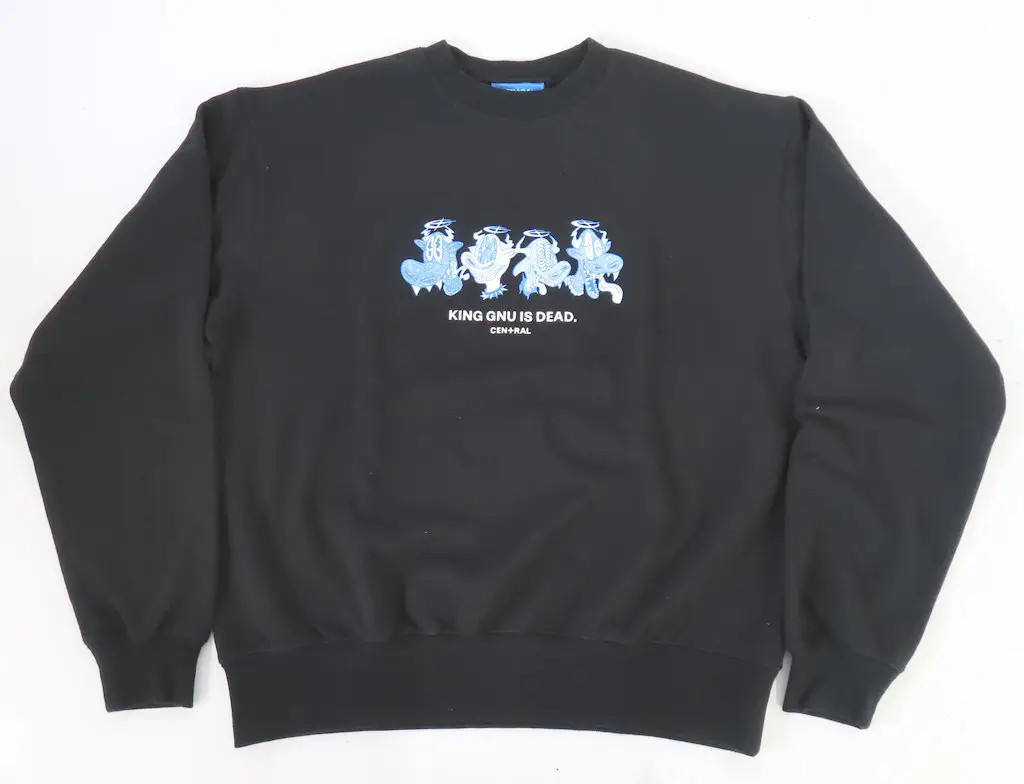 Outerwear King Gnu KG IS DEAD SWEATSHIRT Black L size 