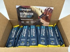 100 DripDrop Lemon Electrolyte Drink Mix  Hydration Drip Drop Add to 16oz Water