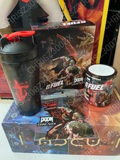 GFUEL Doom The Dark Ages Slayer Shield Collector's Box Metal Shaker + Tub G FUEL