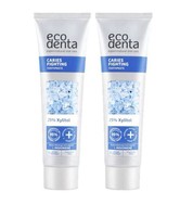 2 x Ecodenta 25% Xylitol Holistic Fluoride FREE Vegan Eco Toothpaste 100ml