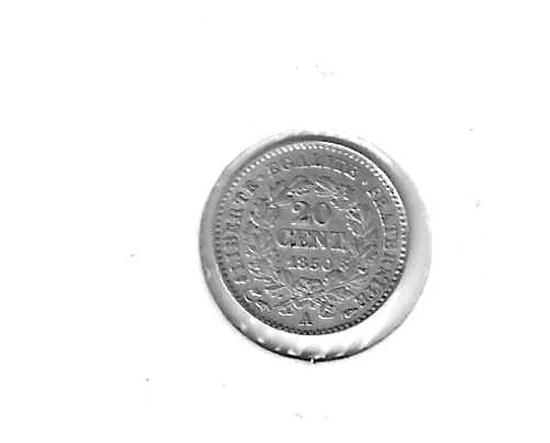 FRANCE - , 20 centimes 1850 A- Cérès IIème Rép.- Sup. - rare, . - Photo 2/2