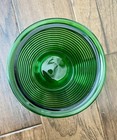 Vintage Anchor Hocking Emerald Green Glass Beehive Ribbed Storage Container 5"h — photo 2