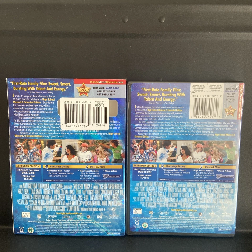 High School Musical 2 (DVD, 2007, Extended Edition) NEW SEALED - Image 4 of 4