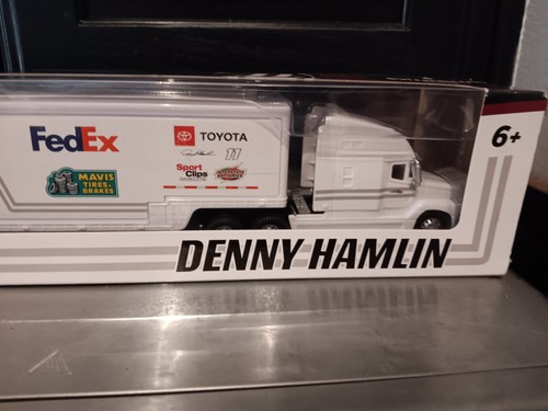 1/64 2024 NASCAR AUTHENTICS 2024 Denny Hamlin Fedex JGR Hauler - Picture 2 of 8