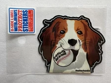 Kooikerhondje (black border) “Dekopin” B-Side Label Sticker UV & Water Resistant