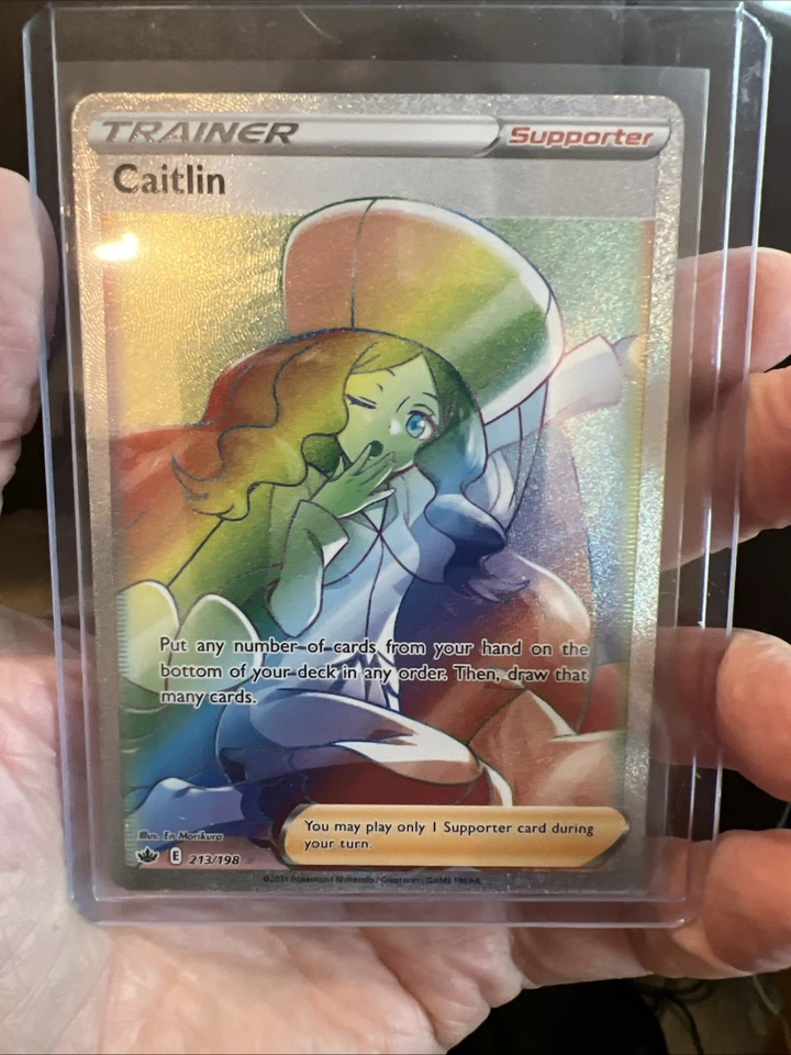 Caitlin (Secret) 213/198 Swsh06: Sword & Shield - Chilling Reign Holo - Image 2 of 4