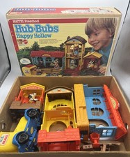 Vintage 1975 Hub Bubs Happy Hollow Play Set Mattel in Box Nice - Only 1 Figure
