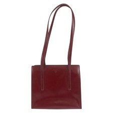 Prada Patent Leather 2Way Bag Women Red One Size