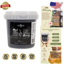 Raw Buckwheat Honey 105.6oz - Unheated, Unfiltered, Robust Malty Flavor