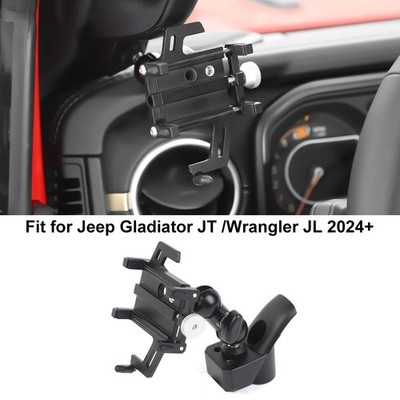 Front Pillar Phone Holder Mount Stand For Jeep Wrangler JL JT 2024+ Accessories
