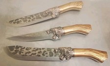Japanese very Very Sharp  Kichean 3 Knives Lion Headvery Lite  Plastic Handle