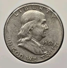 1962-D 50C 90% SILVER Franklin Half Dollar