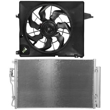 AC Condenser Radiator Cooling Fan Assembly Electric Fan Fit 3882