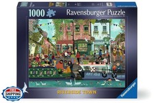 Ravensburger - Riverside Town - 1000 Piece Jigsaw Puzzle - Quaint