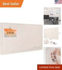 Bulletin Board, 24 x 18 inches Decorative Felt Pin Board, Vision Board Cork B...