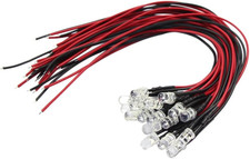 20pcs Pre Wired 5mm Warm White Led Lamp Light Set 12v 18v For Train Layout 20pcs Pre Wired 5mm Warm White Led Lamp Light Set 12v 18v For Train Layout